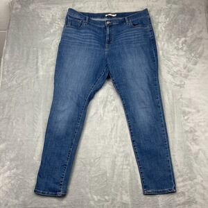 Levi's 721 High Rise Skinny Jeans Womens Plus 18W (39x30) Blue Denim Medium Wash